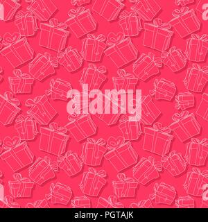 Doni schizzo seamless pattern per la progettazione Illustrazione Vettoriale