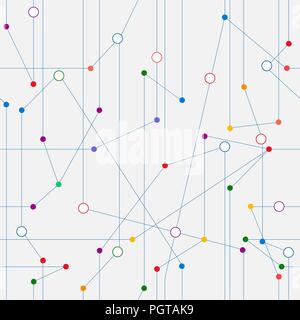 Scheda di circuito sfondo, seamless pattern design Illustrazione Vettoriale