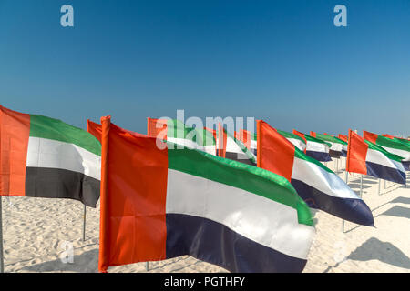 Dubai Kite Beach orgoglio nazionale giorno Foto Stock