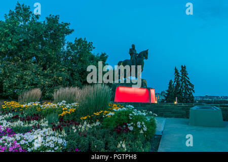 Robert the Bruce statua, Calgary, Alberta, Canada. Foto Stock