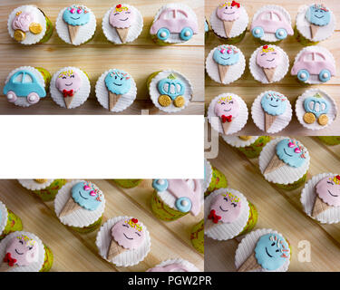Torte fatte in casa idee, utilizzare per la pubblicità, design, marketing... che dolce e bella Foto Stock