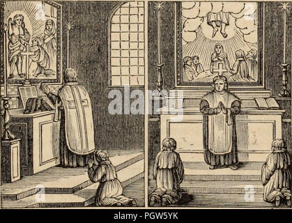 'I Protestanti : saggi sui principali punti di controversia tra la Chiesa di Roma e la riforma : con una appendice che illustra Jesuitism monachesimo, e popery in America .." (1835) Foto Stock