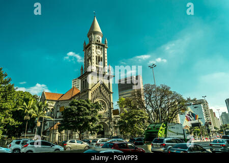 2018, luglio - Sao Paulo, Brasile. Vista esterna della Madonna della Consolazione Chiesa Foto Stock