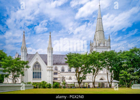 Saint Andrew's Cathedral in Singapore Foto Stock
