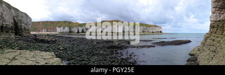 Una vista panoramica del Nord in atterraggio a Flamborough nel North Yorkshire. Foto Stock