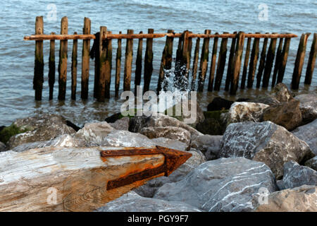 120 anni di pennelli in legno Foto Stock