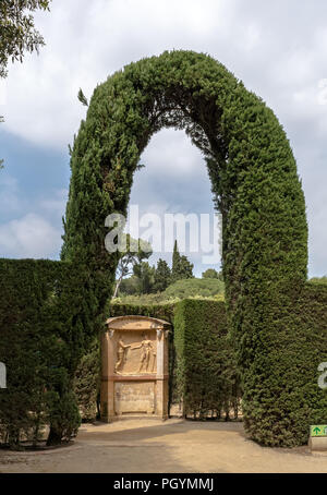 Il sollievo di Ariadna e Teseo, con le parole 'immettere, si lascerà senza deviazione, il labirinto è semplice, non vi è necessità nella sfera ... Foto Stock