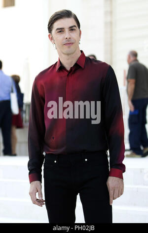 Venezia, Italia. 28 Agosto, 2018. Ospite del Festival Michele Riondino assiste un photocall davanti al settantacinquesimo Venezia Film Vestival al Palazzo del Casinò su agosto 28, 2018 a Venezia, Italia. | Verwendung weltweit Credito: dpa/Alamy Live News Foto Stock