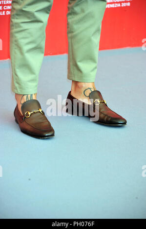 Roma, Italia. Il 29 agosto, 2018. 75° Festival del Cinema di Venezia 2018, film Photocall 'Sulla mia pelle''. Nella foto: Alessandro Borghi Credit: Indipendente Agenzia fotografica/Alamy Live News Foto Stock