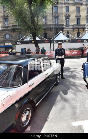 Milano, Italia. Il 29 agosto 2018. Ultimi preparativi per la Formula 1 Milano Festival. in Piazza XXIV Maggio e dock Milano (Duilio Piaggesi, Milano - 2018-08-29) ps la foto può essere utilizzato nel rispetto del contesto in cui è stato preso e senza intenti diffamatori della decorazione del popolo rappresentato Foto Stock