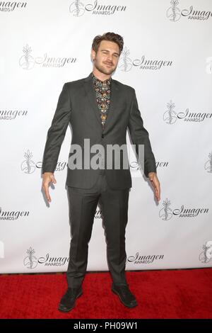 Grigio Damon presso gli arrivi per la trentatreesima annuale di Imagen Awards, JW Marriott Los Angeles a LA LIVE, Los Angeles, CA 25 agosto 2018. Foto di: Priscilla concedere/Everett Collection Foto Stock