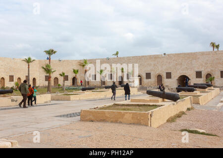 Cittadella di Qaitbay Alessandria,Cairo,Egitto 2013 Foto Stock