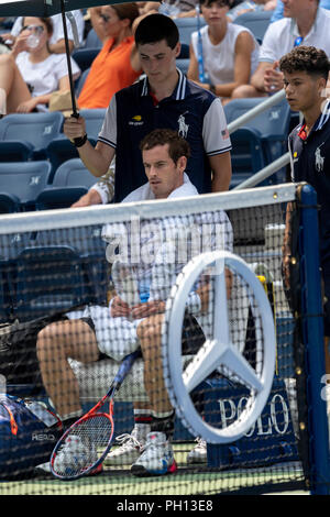 Andy Murray (GBR) competono al 2018 US Open di Tennis. Foto Stock