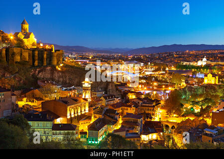 Tbilisi, capitale della Georgia, nel Caucaso Foto Stock