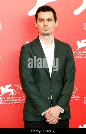 Venezia, Italia. Il 29 agosto, 2018. Damien Chazelle assiste il 'primo uomo' photocall durante il settantacinquesimo Venice Film Festival presso il Palazzo del Casinò su agosto 29, 2018 a Venezia, Italia. Credito: Giovanni Rasimus/Media punzone ***Francia, Svezia, Norvegia, Denark, Finlandia, Stati Uniti d'America, Repubblica Ceca, Sud America solo***/Alamy Live News Foto Stock