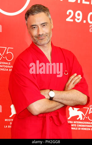 Venezia, Italia. Il 29 agosto, 2018. Taika Waititi assiste la giuria photocall durante il 75° Festival del Cinema di Venezia il 29 agosto 2018 a Venezia, Italia. Credito: Giovanni Rasimus/Media punzone ***Francia, Svezia, Norvegia, Denark, Finlandia, Stati Uniti d'America, Repubblica Ceca, Sud America solo***/Alamy Live News Foto Stock