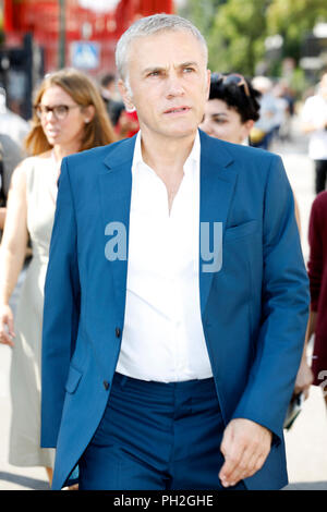 Venezia, Italia. Il 29 agosto, 2018. Christoph Waltz arriva per la Giuria photocall durante il 75° Festival del Cinema di Venezia il 29 agosto 2018 a Venezia, Italia. Credito: Giovanni Rasimus/Media punzone ***Francia, Svezia, Norvegia, Denark, Finlandia, Stati Uniti d'America, Repubblica Ceca, Sud America solo***/Alamy Live News Foto Stock