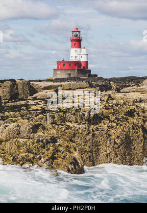 Faro di Longstone, farne Islands, Northumberland Foto Stock