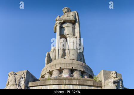 Bismarck-Denkmal, Seewartenstrasse, Neustadt, Amburgo, Deutschland Foto Stock