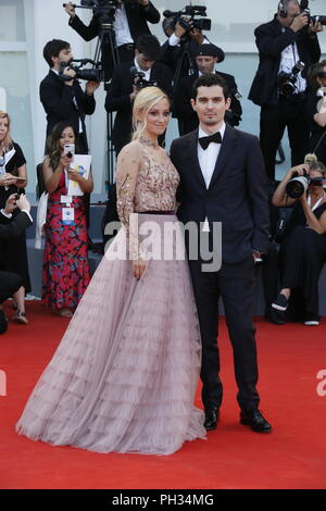 Venezia - 29 agosto: Olivia Hamilton e Damien Chazelle assistere alla cerimonia di apertura del settantacinquesimo Festival del Cinema di Venezia il 29 agosto 2018 a Venezia, Italia. Foto Stock