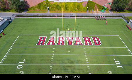 Campo di soldati, Harvard Football Stadium, Boston, MA, Stati Uniti d'America Foto Stock