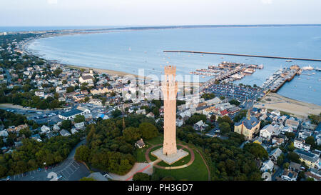 Monumento del pellegrino, a Provincetown, MA, Stati Uniti d'America Foto Stock