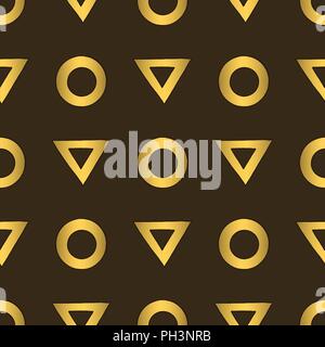 Abstract disegnati a mano vettore oro seamless pattern per la superficie di progettazione, la carta di avvolgimento, tessile, carta da parati, custodia per telefono stampa, tessuto. Illustrazione Vettoriale