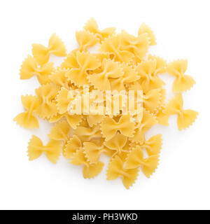 Pasta isolati su sfondo bianco Foto Stock