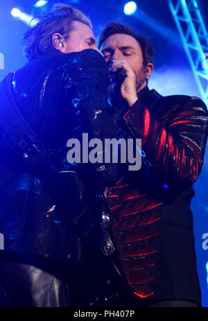 Liverpool,UK DURAN DURAN eseguire a Liverpool Echo Arena sul loro mondo credito tour Ian Fairbrother/Alamy Stock Foto Foto Stock