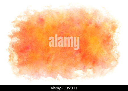 Autunno colorato di rosso acquerelli astratti o vintage sfondo di vernice Foto Stock