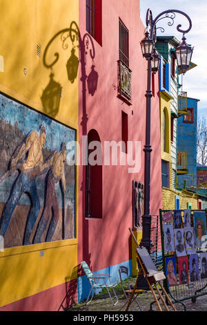 Caminito. La Boca, Buenos Aires, Argentina Foto Stock