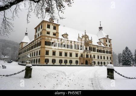 Palazzo Eggenberg (Schloss Eggenberg) a Graz, in Austria. Il palazzo è il più importante palazzo barocco in Stiria e viene elencato sul patrimonio mondiale Foto Stock