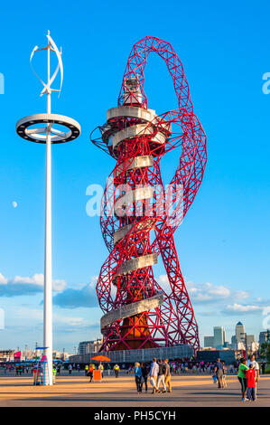 ArcelorMittal orbita e lampada posta - Olimpiadi di Londra 2012 Foto Stock