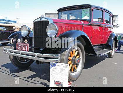 CONCORD, NC - Aprile 8, 2017: UN 1930 Erskine automobile sul display in Pennzoil AutoFair classic car show tenutosi a Charlotte Motor Speedway. Foto Stock