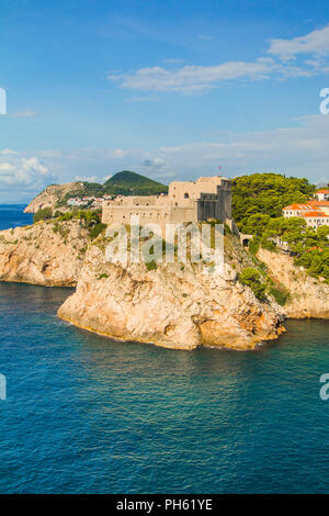 Fort Lovrjenac (St. Lawrence) in Dubrovnik, Croazia, Costa adriatica Foto Stock