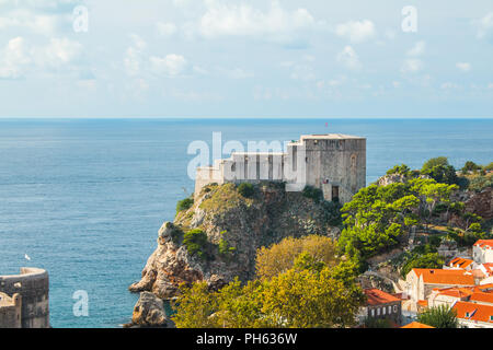 Fort Lovrjenac (St. Lawrence) in Dubrovnik, Croazia, Costa adriatica Foto Stock