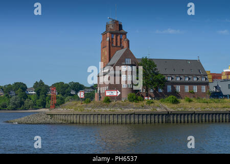 Lotsenhaus Seemannshoeft, Elba, Amburgo Foto Stock