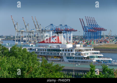 Altonaer Aussichtsplattform Balkon, Altona Amburgo, Deutschland Foto Stock