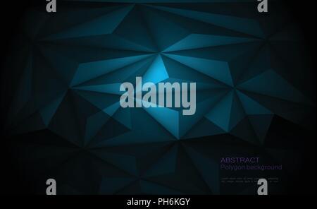 Vettore 3D geometrica, Poligono, linea, triangolo forma del modello per la carta da parati o dello sfondo. Illustrazione bassa poli, design poligonale con il rosso e il blu colo Illustrazione Vettoriale