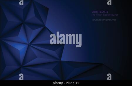 Vettore 3D geometrica, Poligono, linea, triangolo forma del modello per la carta da parati o dello sfondo. Illustrazione Vettoriale