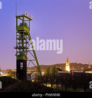 Headframe Erin colliery, Castrop-Rauxel, Germania Foto Stock