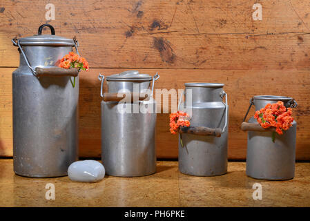 Junk bricco per latte porcellanato pots Foto Stock