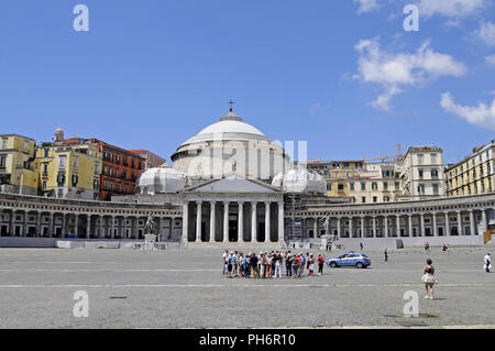 San Francesco di Paola, basilica, Napoli, Italia Foto Stock