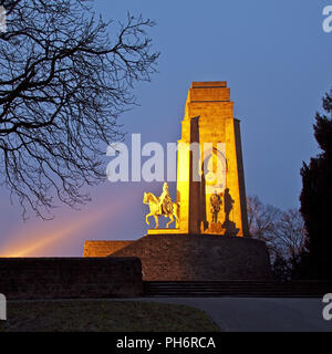 Imperatore Guglielmo monumento in Dortmund-Hohensyburg Foto Stock