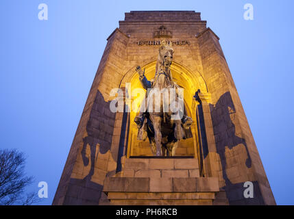 Imperatore Guglielmo monumento in Dortmund-Hohensyburg Foto Stock