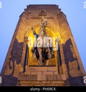 Imperatore Guglielmo monumento in Dortmund-Hohensyburg Foto Stock