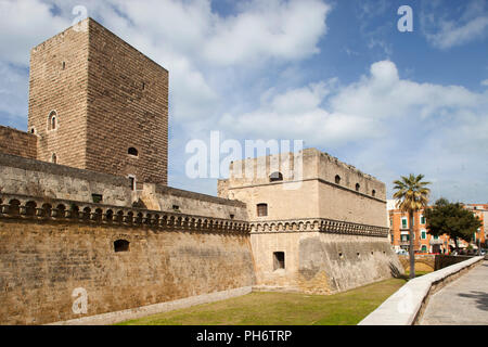 Castello Normanno Svevo di Bari, Puglia, Italia, Europa Foto Stock