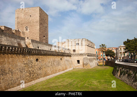 Castello Normanno Svevo di Bari, Puglia, Italia, Europa Foto Stock