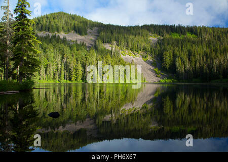 Shellrock lago, fiume ruggenti deserto, Mt Hood National Forest, Oregon Foto Stock