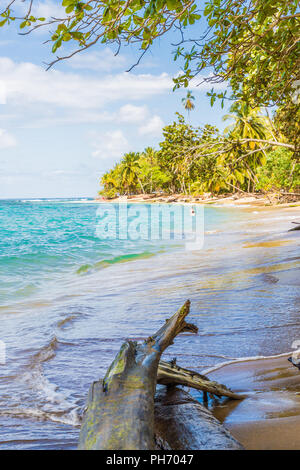 Una tipica vista in Punta uva in Costa Rica Foto Stock